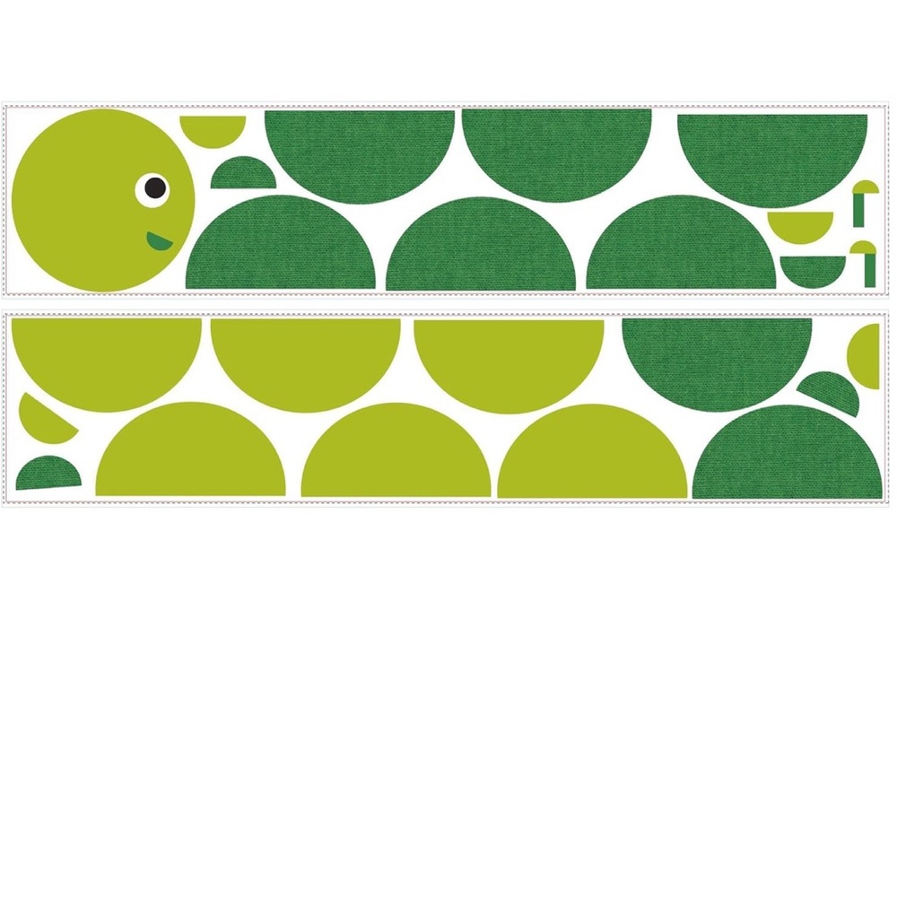 Bookworm Green Insect Wall Decal - Picture 5 of 6